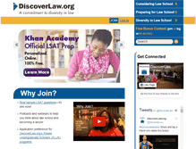 Tablet Screenshot of discoverlaw.org